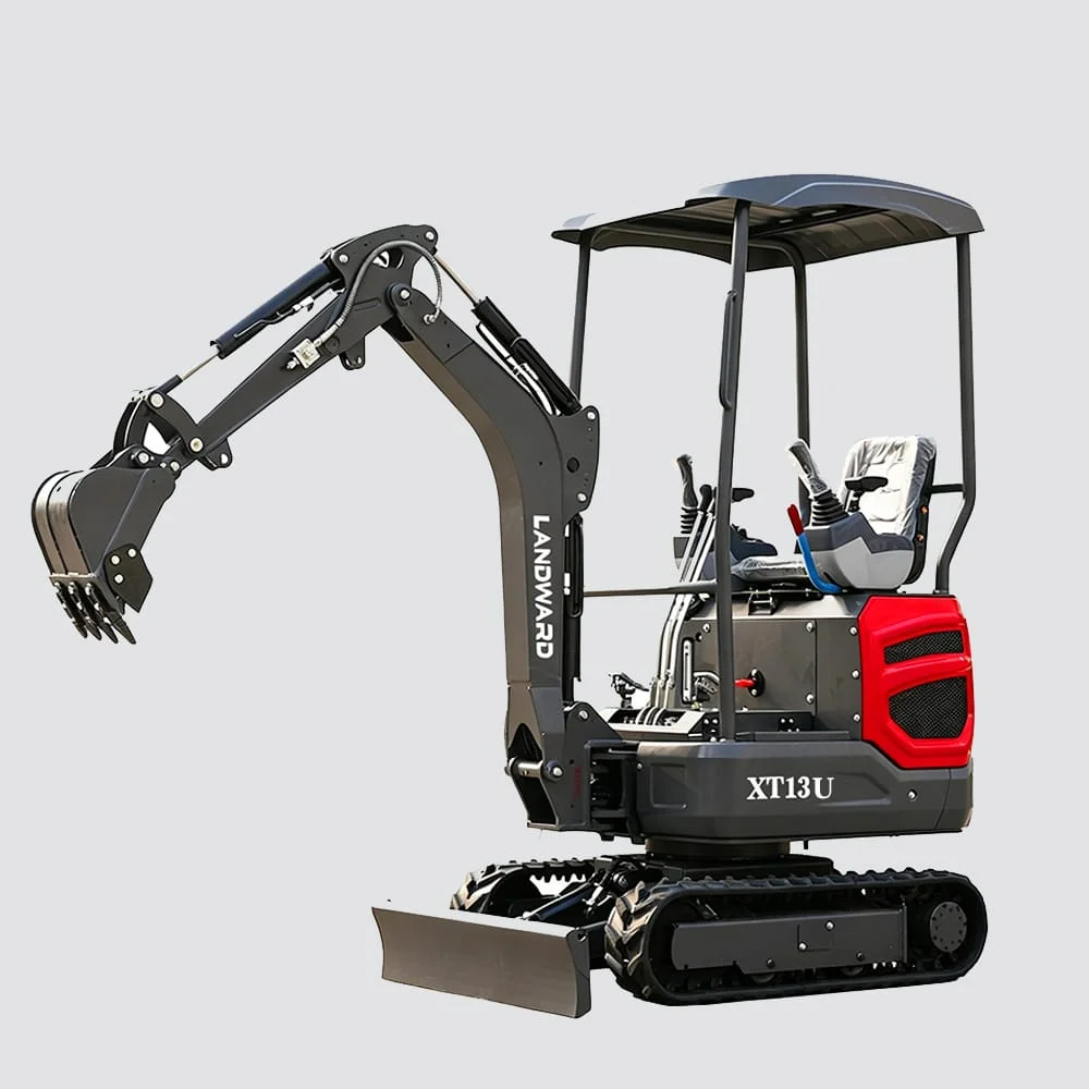 Mini Excavator 1.3 Ton Designed specifically for the European market, the Landward XT13U is a versatile 1.3-ton mini excavator.